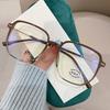 Transparent Computer Glasses Frame Women Men TR90 Anti Blue Light Presbyopia Eyeglasses Retro Oversized Square Reading Glasses