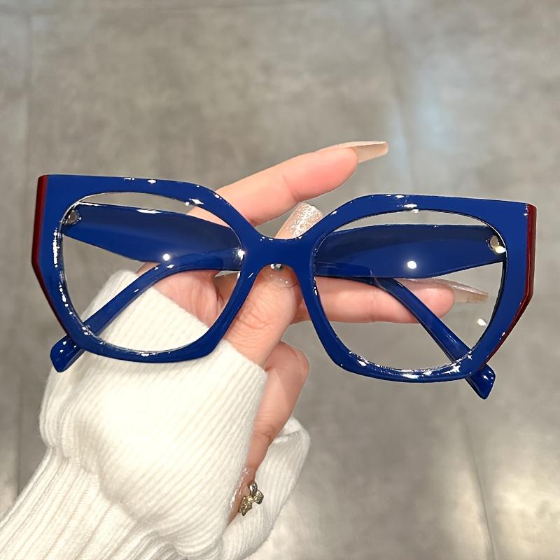 Trendy Cat Eye Glasses Clear Lens Retro Fashion Decorative Frames Computer Spectacles for Women Stylish Accessory Eye Protection