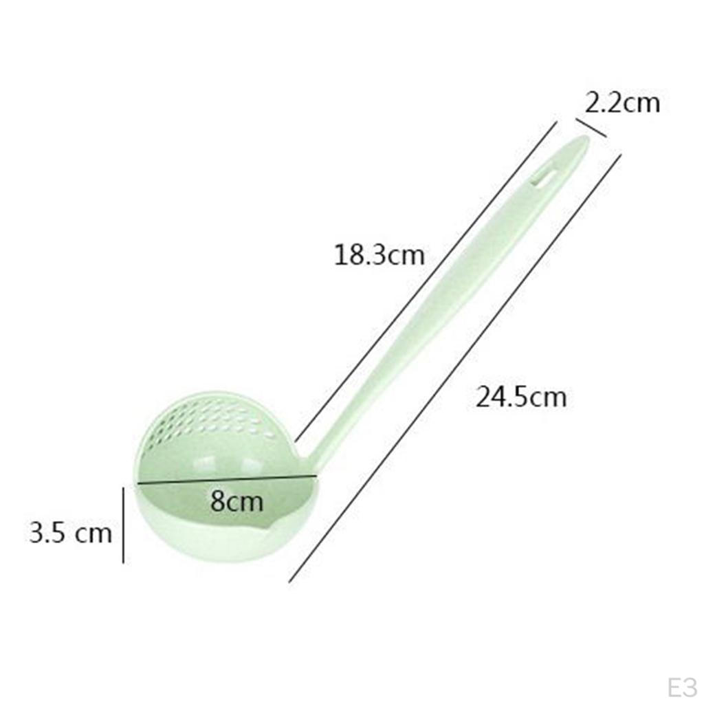 Straw Kitchen Supplies Soup-Colander Spoon With Long Handle Soup Pot Ladle Cooking