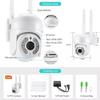 Tuya Wireless Outdoor IP Surveillance Camera with Night Vision & Remote Monitoring