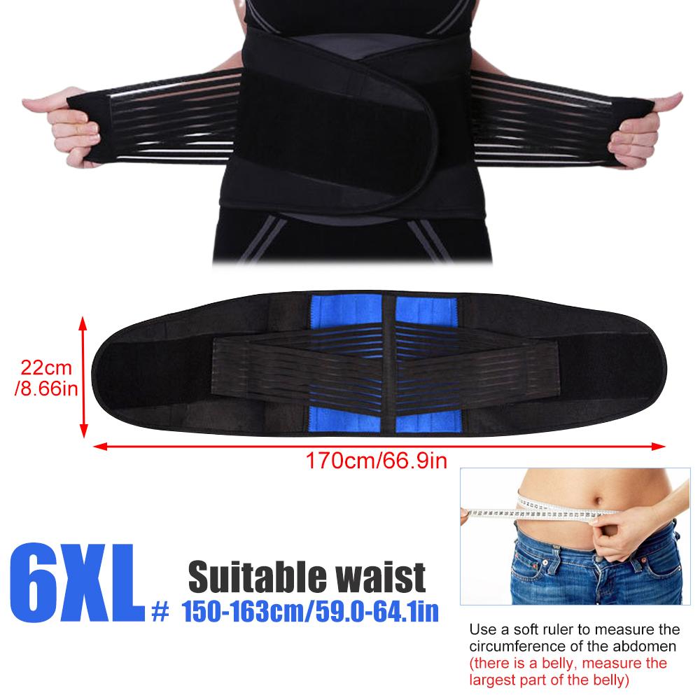 1Pcs Lumbar Support Belt for Men Women, Adjustable Neoprene Back Support with Double Pull Design
