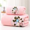 Floral Towel Soft and Absorbent Household Bath Towel, Bathroom Bath Towel, Face Towel, Washcloth,  Bathing, Seaside Bath Towel