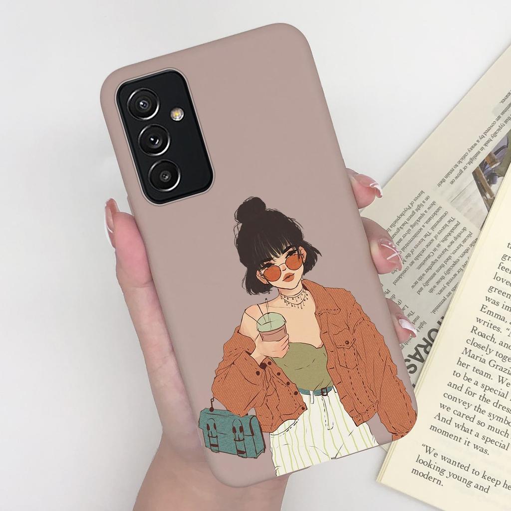 For Samsung A82 Phone Case Butterfly Lavender Matte Cover For Samsung Galaxy A82 A 82 Funda Soft Silicone Shockproof Bumper Capa