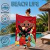 Bunny And Friends Adventure Beach Towel, Microfiber Beach Towel, Perfect For Pool, Beach, Travel, Home Decor Beach Party Fan gifts