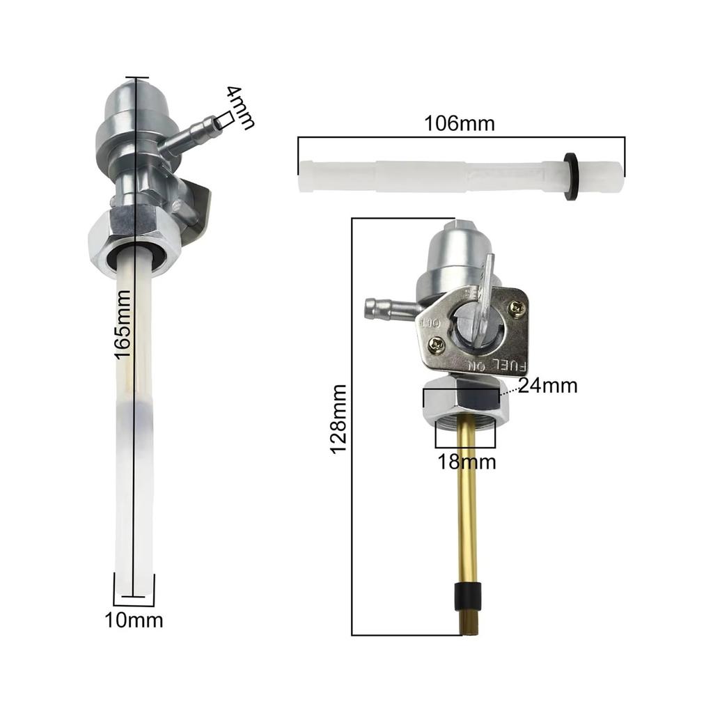 Kraftstoffhahn Pumpe für XL250R, XR250L, XL350R, XL600R, VF750C, 0,7 Zoll (18mm) Gas