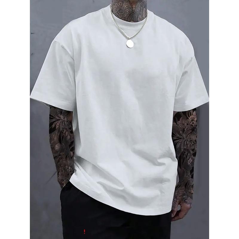 European Sizes [Crown of Thorns T-Shirt] Men's Back Christ, Crown of Thorns Printed T-Shirt - Fashion Unique Letter Pattern Printed Design