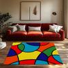 Geometric Area Rug Modern Abstract Carpet Living Room Floor Mat Home Decor Non Slip Indoor Outdoor Doormat Stylish Floor Coverin