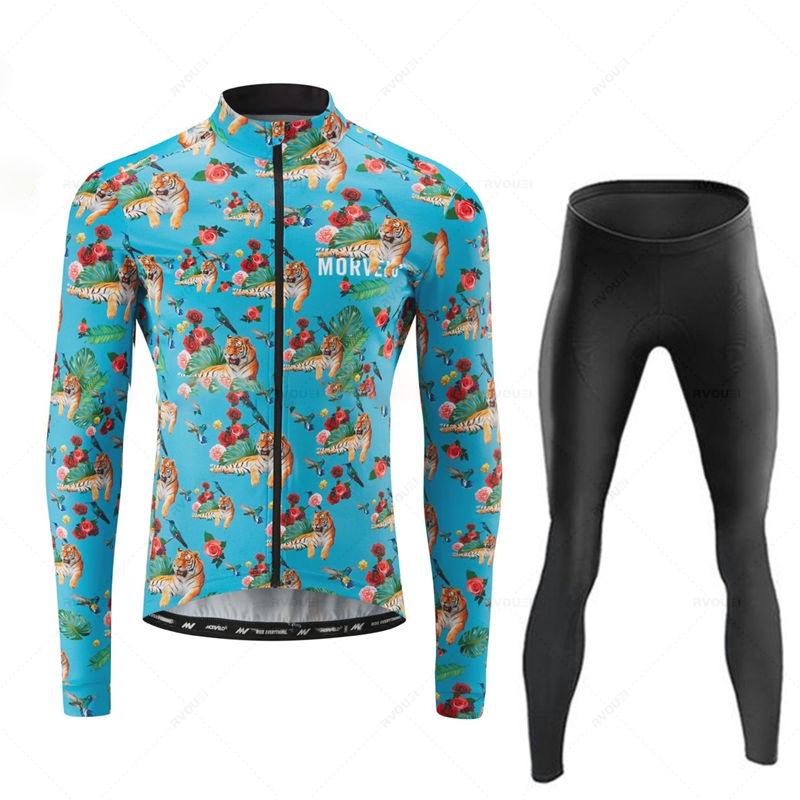 Spring and Fall Mens Long Sleeve Cycling Sets Bicycle Clothing Mountain Bike Clothes Suits Ropa Ciclismo 2026 Summer Breathable Cycling Suit
