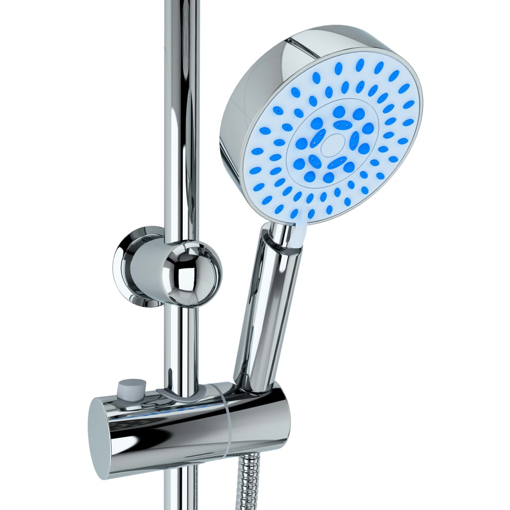 Double Head Shower Set with Handheld Shower Head Stainless Steel