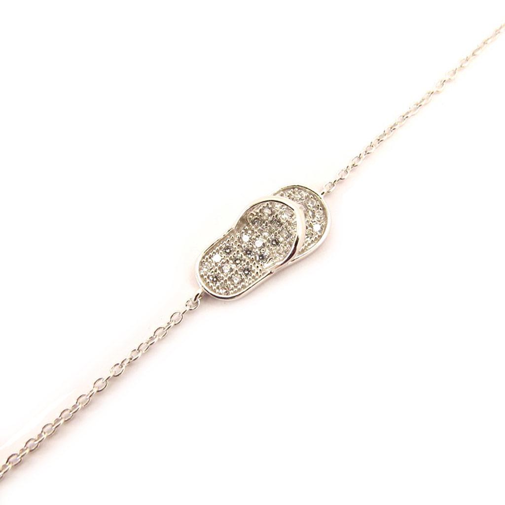 Les Trésors De Lily [L4585] - Bracciale in argento bianco 'Tong'