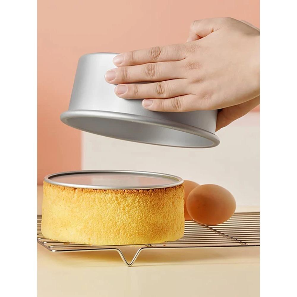 3Pcs/Set Removable Bottom Round Baking Tray Set Round Aluminum Cake Pan Cheesecake Pans Cake Accessories