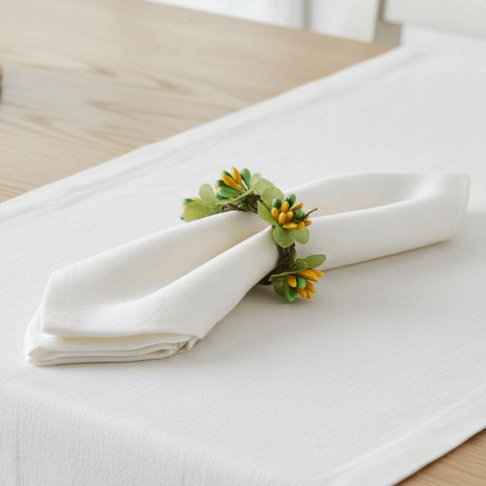 Simulation Easter Napkin Ring Plastic Foam Bunny Shape Festive Napkin Buckle Reusable Cute Tissue Holder Party Accessory