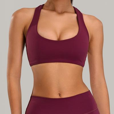 Naked High-Intensity Sports Bra For Women, Running Speed Drying Fitness Yoga Suit, Gathering Shock-Absorbing Yoga Bra