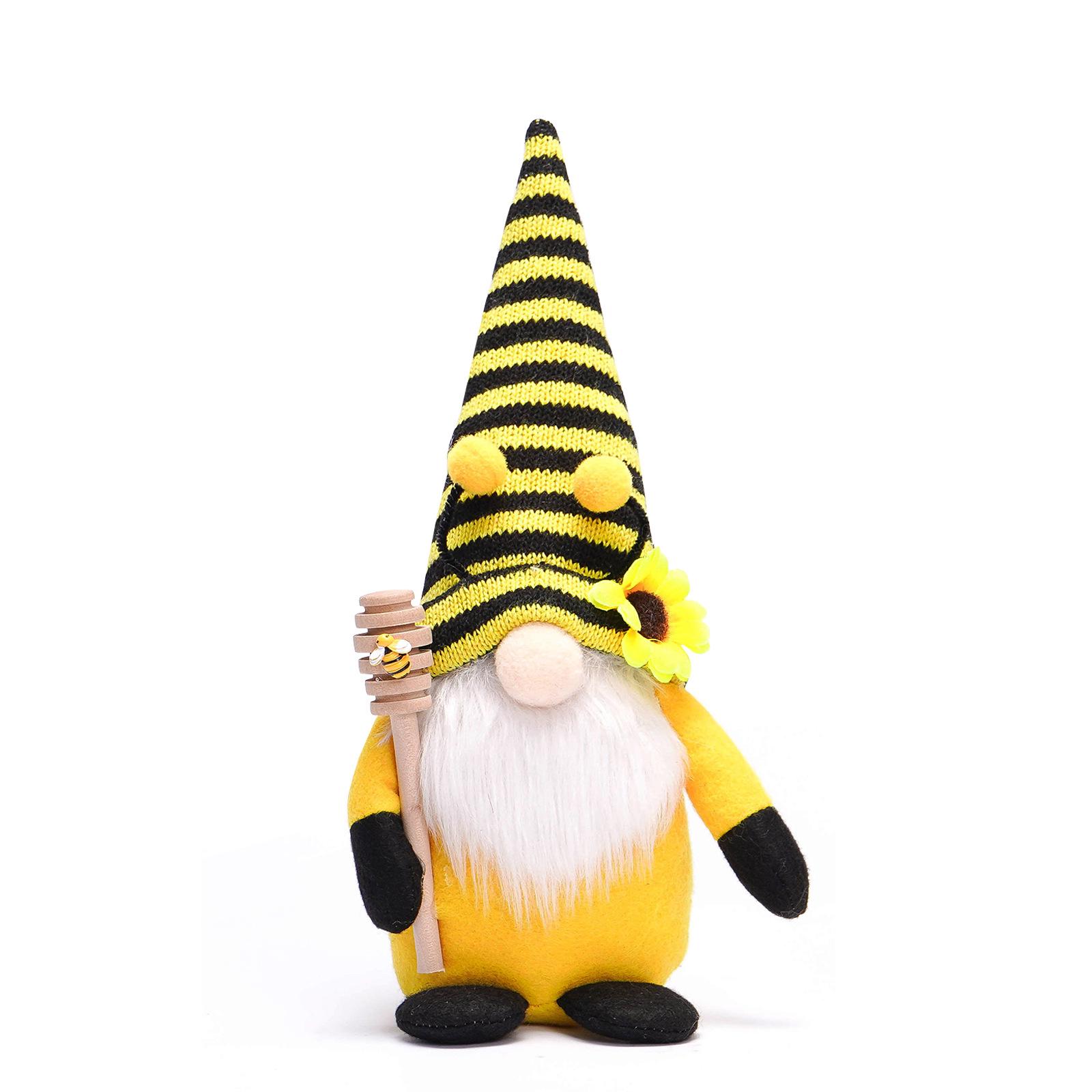 Cross-Border Sunflower Gnome & Rudolph Ornament - Cute Faceless Doll for Festival Decorations