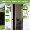 Wall Mounted Floating Flower Display Stand Metal Wall Plant Stand Plant Hangers  Indoor Outdoor