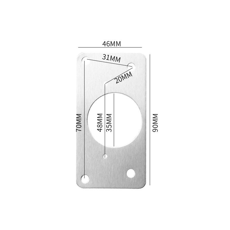 Stainless Steel Hinge Repair Plate for Cabinet Doors