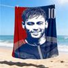 1pc Neymar Outdoor Flannel Blanket, Soft,
