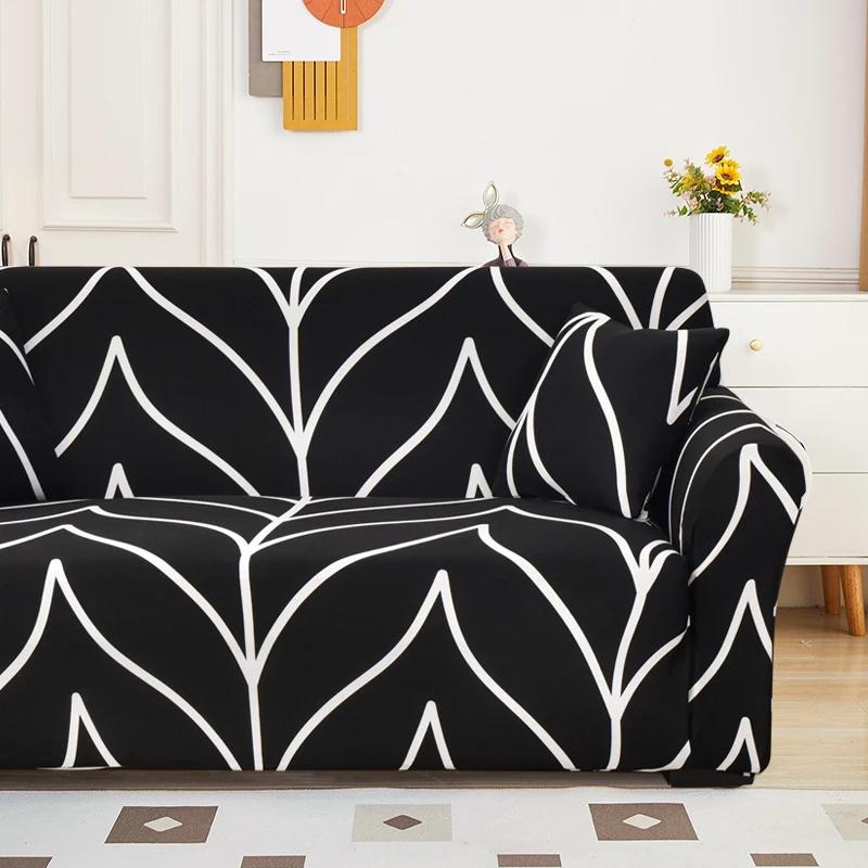 Stretch Couch Cover Non-Slip Sofa Covers For Living Room Sectional Sofa Slipcovers Furniture Protector For Kids Pets Washable
