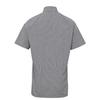 Premier Mens Micro Gingham Check Cotton Short-Sleeved Shirt