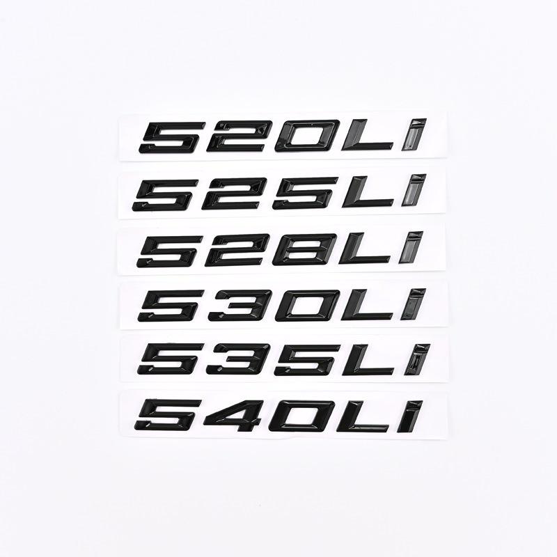 Rear Tail Logo Displacement Number for 2020-2023 BMW 5 Series 520Li, 525Li, 528Li, and 530