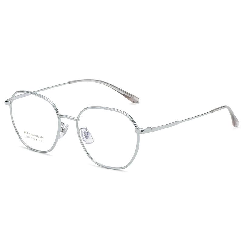 

Ultra-Light Titanium Alloy Glasses Frame Women Fashion Polygonal Myopia Hyperopia Optical Prescription Eyeglasses Retro Eyewear
