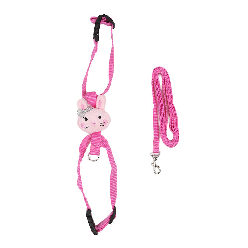 Cute Pet Dog Walking Supplies Towing Rope Chest Strap Collar Adjustable Cat Harness Small Medium Pets' Accessories Small Animals
