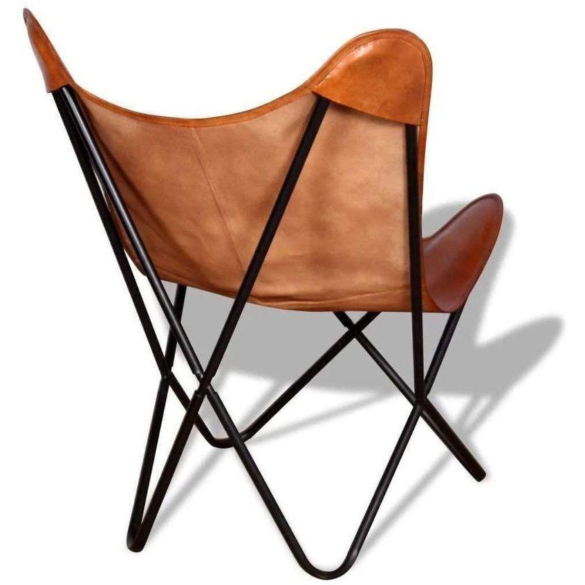 Leather Butterfly Chair, Garden Chair, living room luxury, Relaxing Chair, accent patio furniture, outdoor furniture vintage folding chair