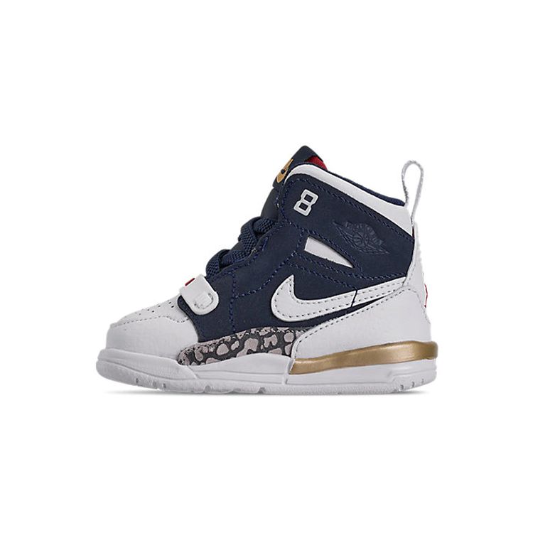 

Air Jordan Jordan Legacy 312 TD Olympic Детские кроссовки сине-белые полуночные-темно-синие AT4055-101
