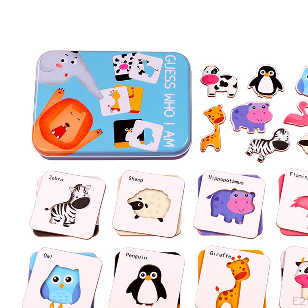 Flash Cards Kindergarten Montessori Educational Toys for Toddlers Kids Children 3-5 Years