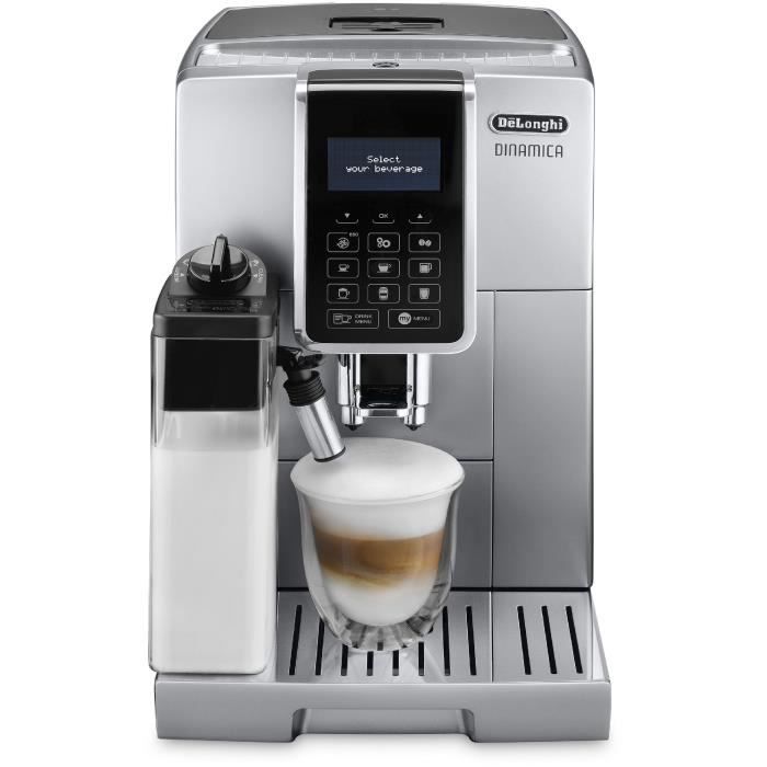 Machine expresso broyeur - De'Longhi - Dinamica - ECAM350.75.S - 6 recettes - Argent