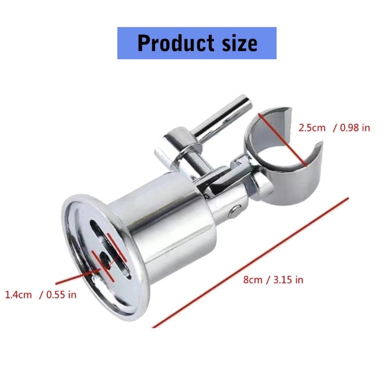 Multifunktions-Duschkopfhalter Vollmetall 180 Grad Duschkopfständer Wandmontage Handbrausehalter Schnelle Montage