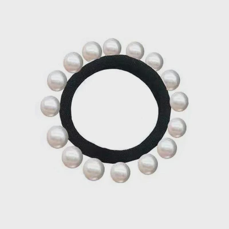 "16 High-Gloss Pearl Seamless Hairband, High Elastic Large-size, Women's Fashion Accessory"