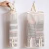 1/2pcs Single And Double Tube Socks, Underwear Storage Bag, Hanging Mesh Bag, Student Dormitory Wardrobe, Bra Storage Bag