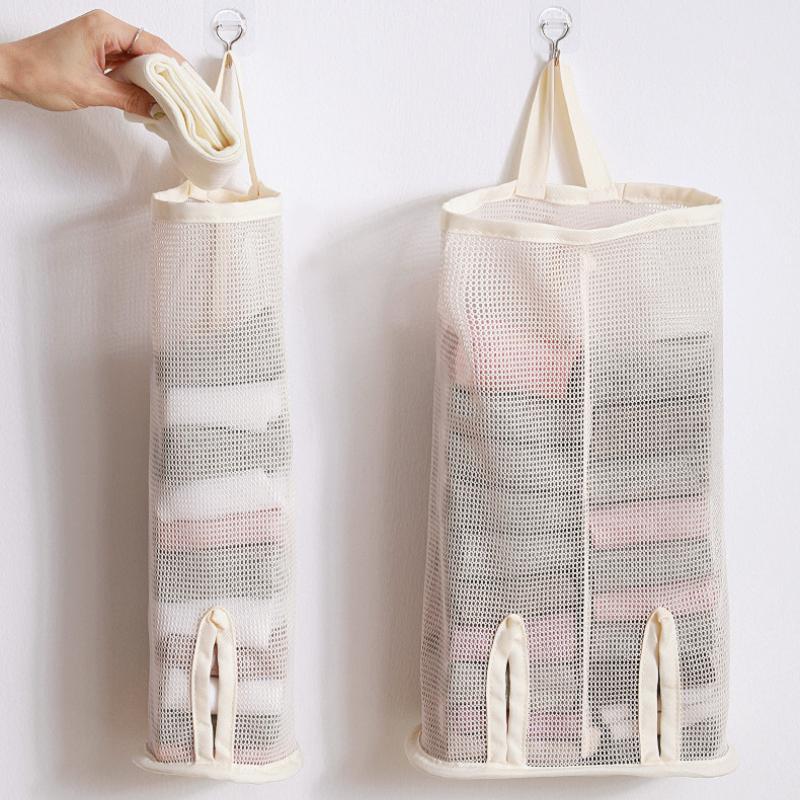 1/2pcs Single And Double Tube Socks, Underwear Storage Bag, Hanging Mesh Bag, Student Dormitory Wardrobe, Bra Storage Bag