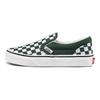 Vans Slip-On Casual Durable Lightweight Low Top Kids Skate Shoes Green White Checkerboard Kids Sneaker VN0A5KXM8CA