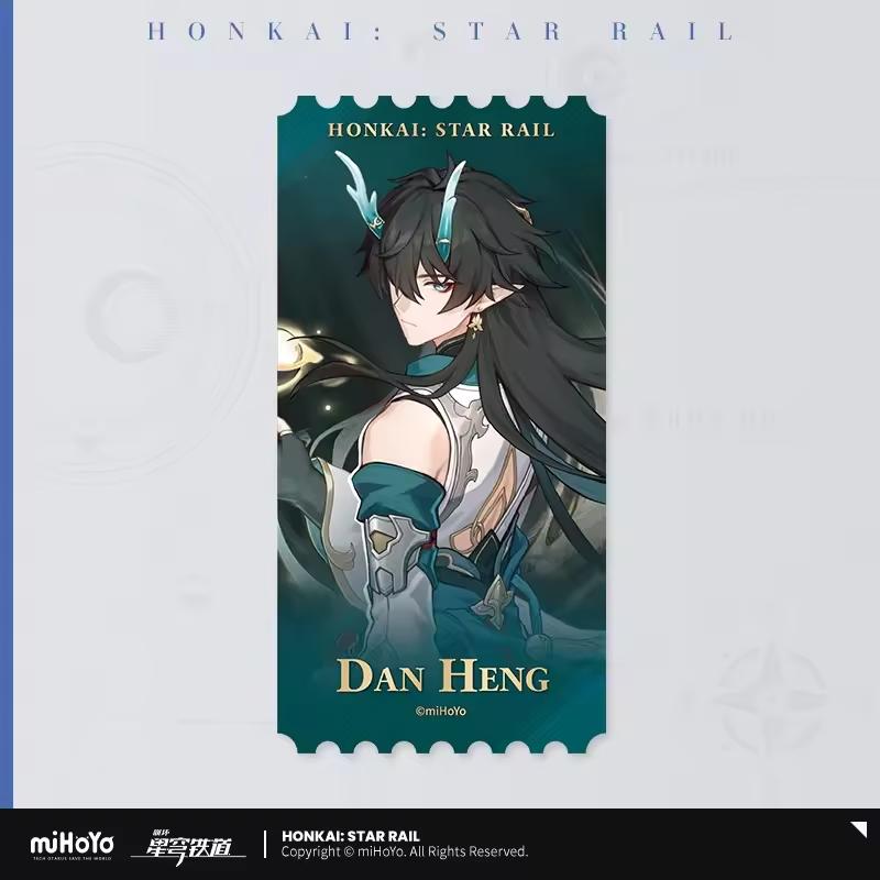 Sunsyea Honkai Star Rail Official Merch miHoYo Original Dan Heng Theme Series Keychain Cards