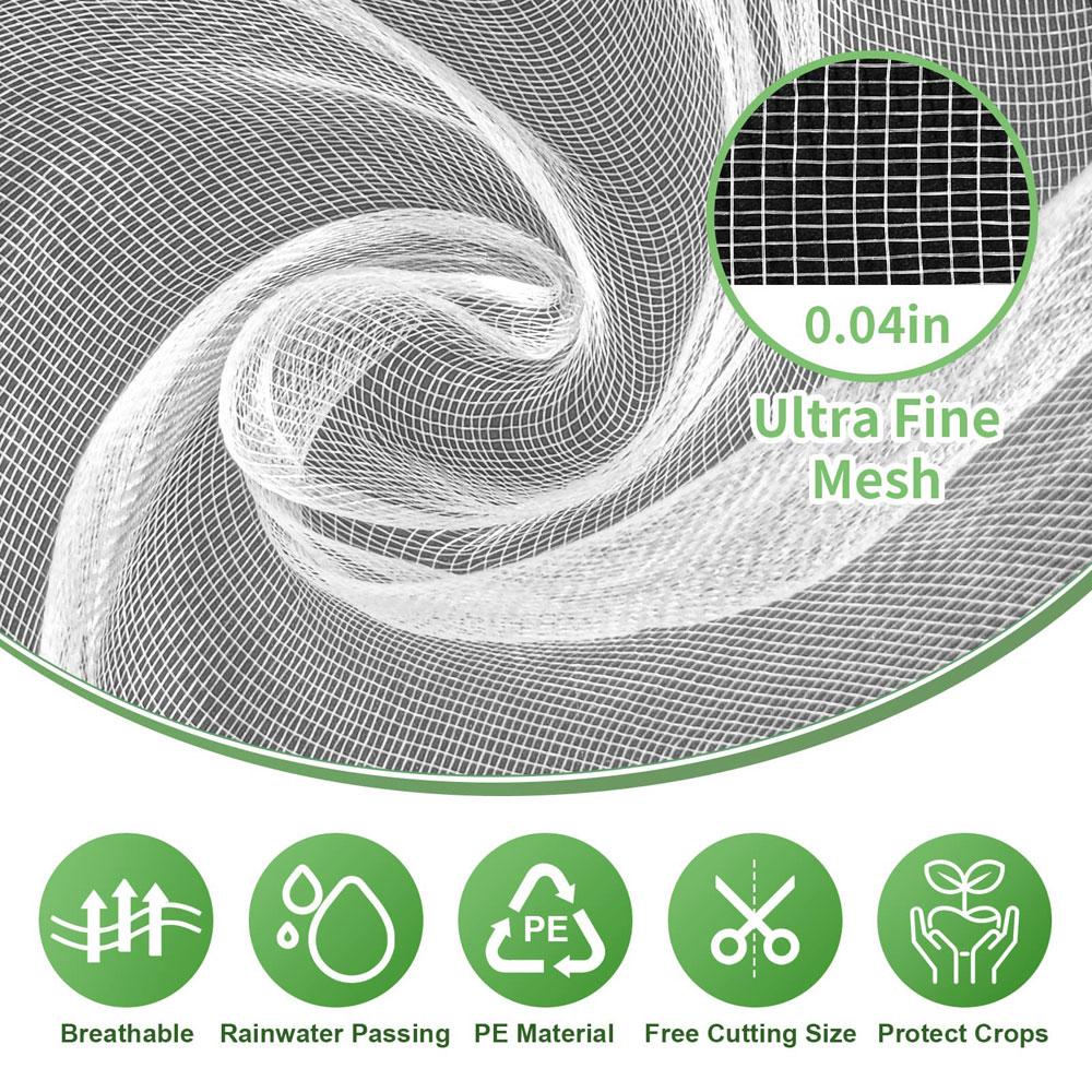 Garden Netting Plant Covers Ultra Fine Mesh Protection For Vegetable Fruits Flowers Crops Greenhouse Raised Bed Barrier Screen
