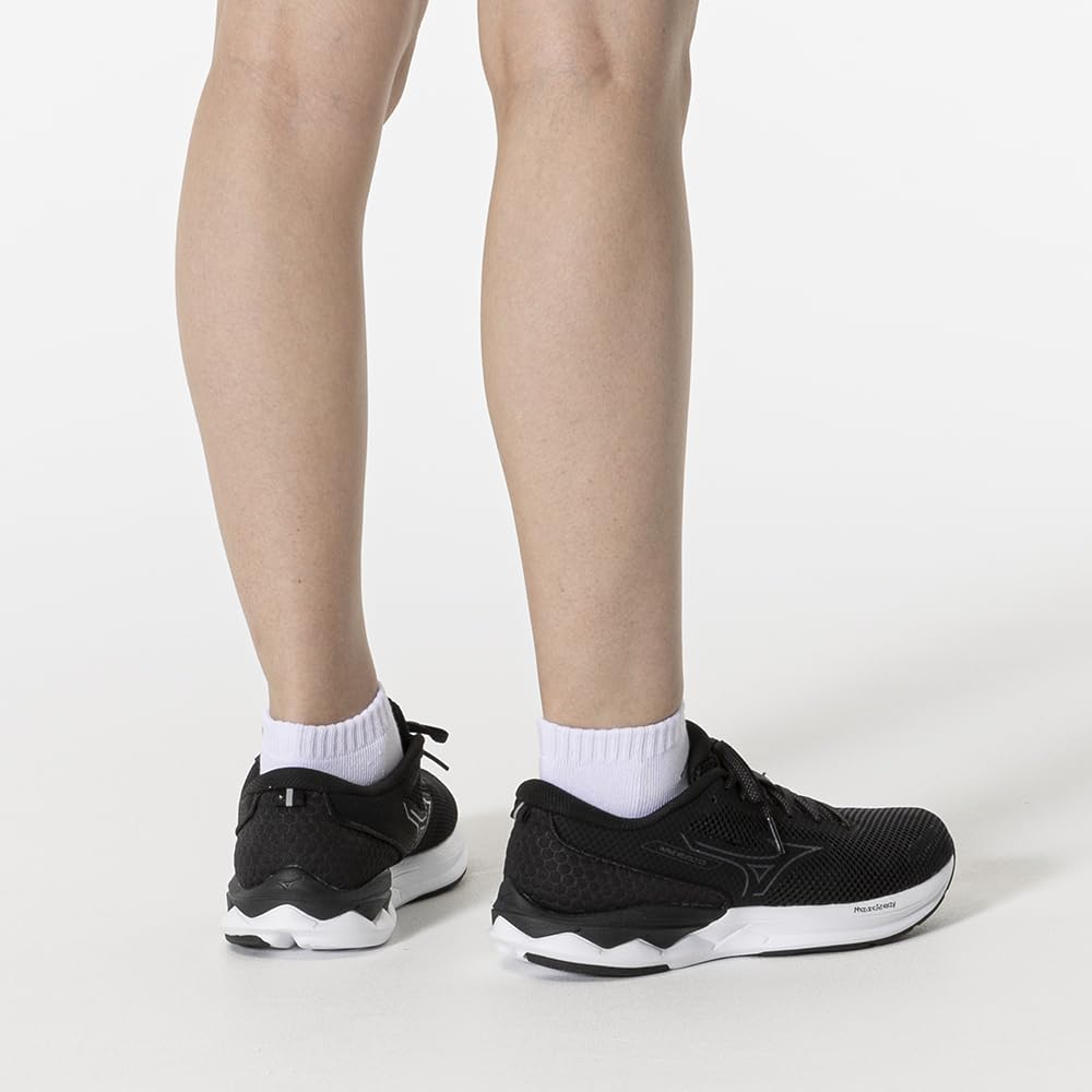 Sports Size Sizes 3-Pair Ankle-High Socks, 32JXB201, Unisex, White/Black, 27-29cm