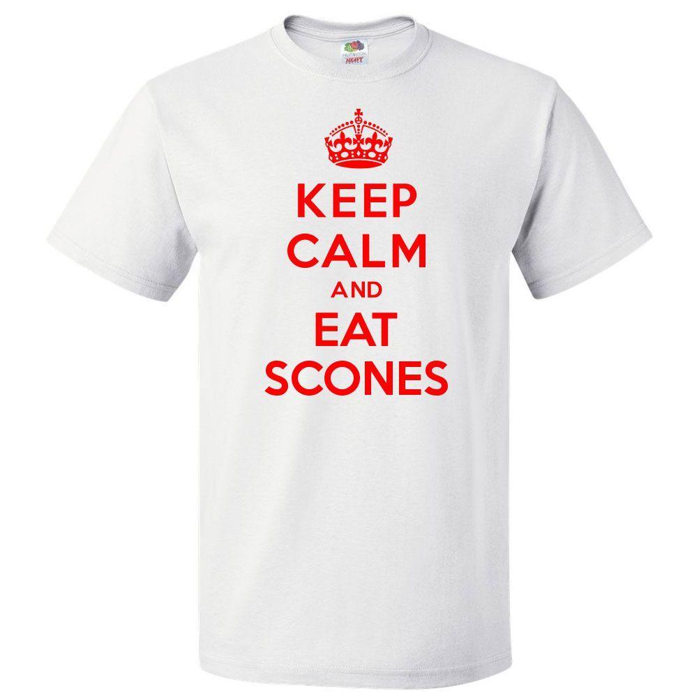 Camiseta Keep Calm and Eat Scones Camiseta DivertidaSe abre en una nueva ventana o pestaña 3XL