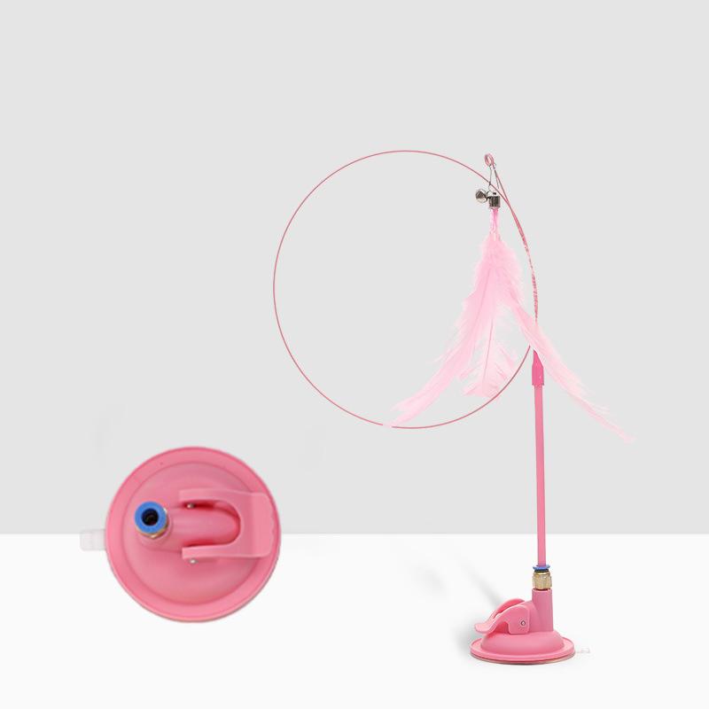 1/5Pcs Funny Suction Cup Cat Toy Removable Handheld Interactive Cat Toy Portable Pet Toys For Indoor Cats Cats Stick Toys