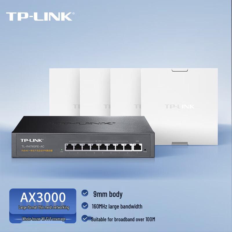 TP-Link AX3000 WiFi 6 Whole Home Mesh Panel AP System