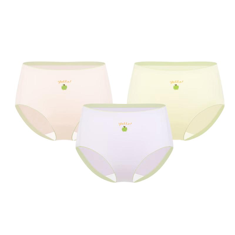 PurCotton Youth Antibacterial Seamless Cotton Underwear 3-Pack