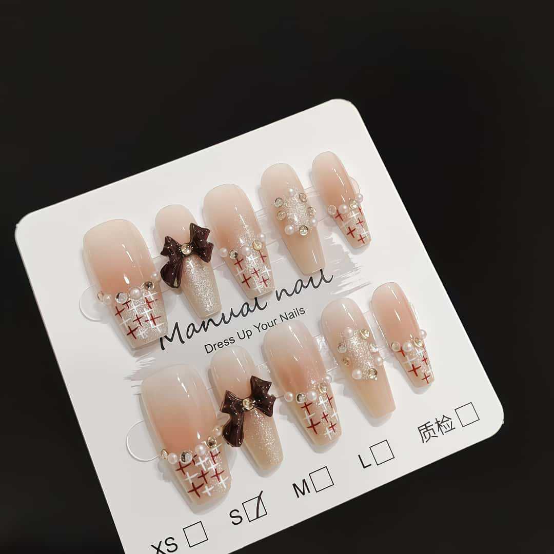 

1 шт. носимые наклейки для ногтей (30 штук) - Полная полоска наклеек для ногтей в стиле «кошачий глаз» в виде лесенки для отбеливающего и элегантного вида S