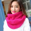 Women's Korean Style Solid Color Knit Wool Pullover Scarf - Autumn/Winter 2025