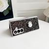 Phantom Glitter Pink White Rose Mobile Phone Case Is Suitable for Samsung Z FOLD7/6/5th Generation Folding Protective Case, Luxury and Anti-drop.