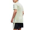 adidas T Shirts Men's Green Crew Neck Moderate Straight Fit HB7441