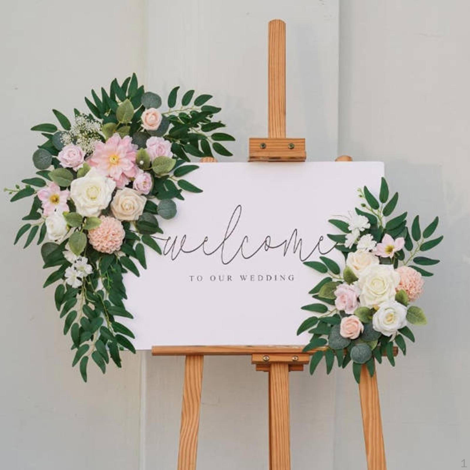 

Свадебная арка цветы искусственные цветы гирлянда зелень цветочный фон венок для Pink