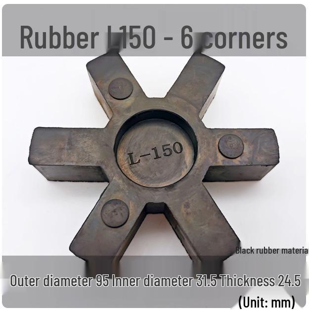 L-Shaped Hexagonal Rubber Shock Absorber Pad