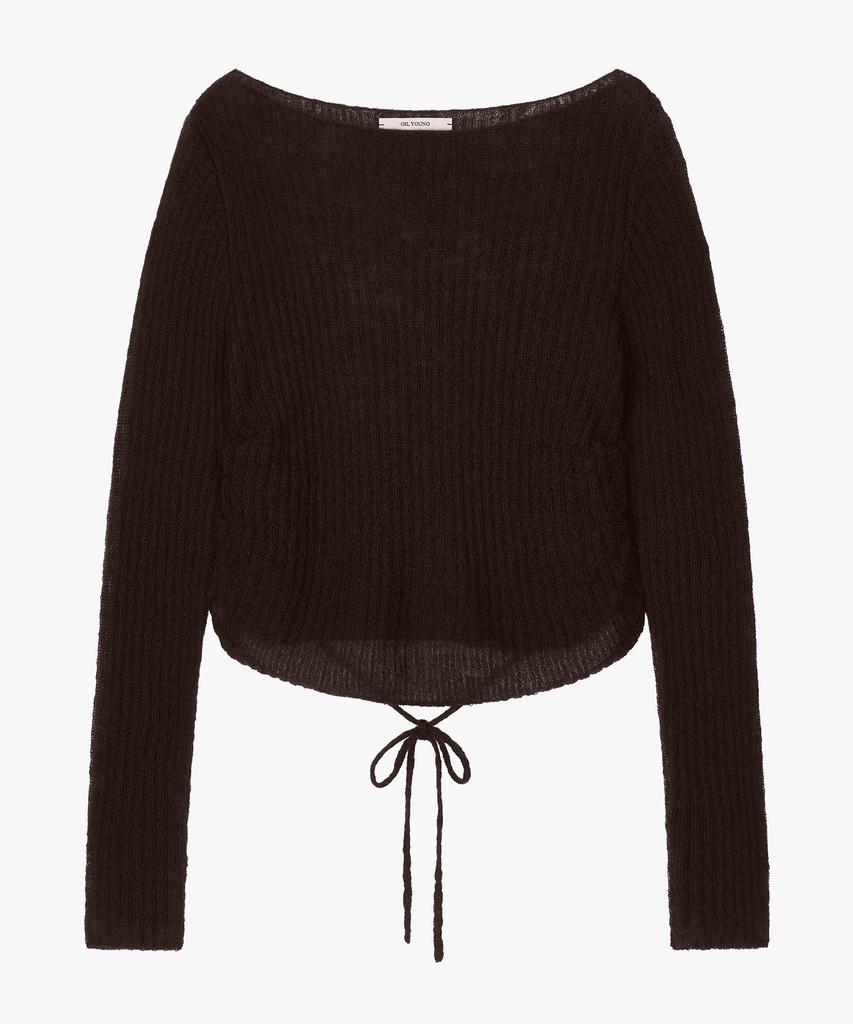 Gilyeong Mohair Tie Knit_Brown