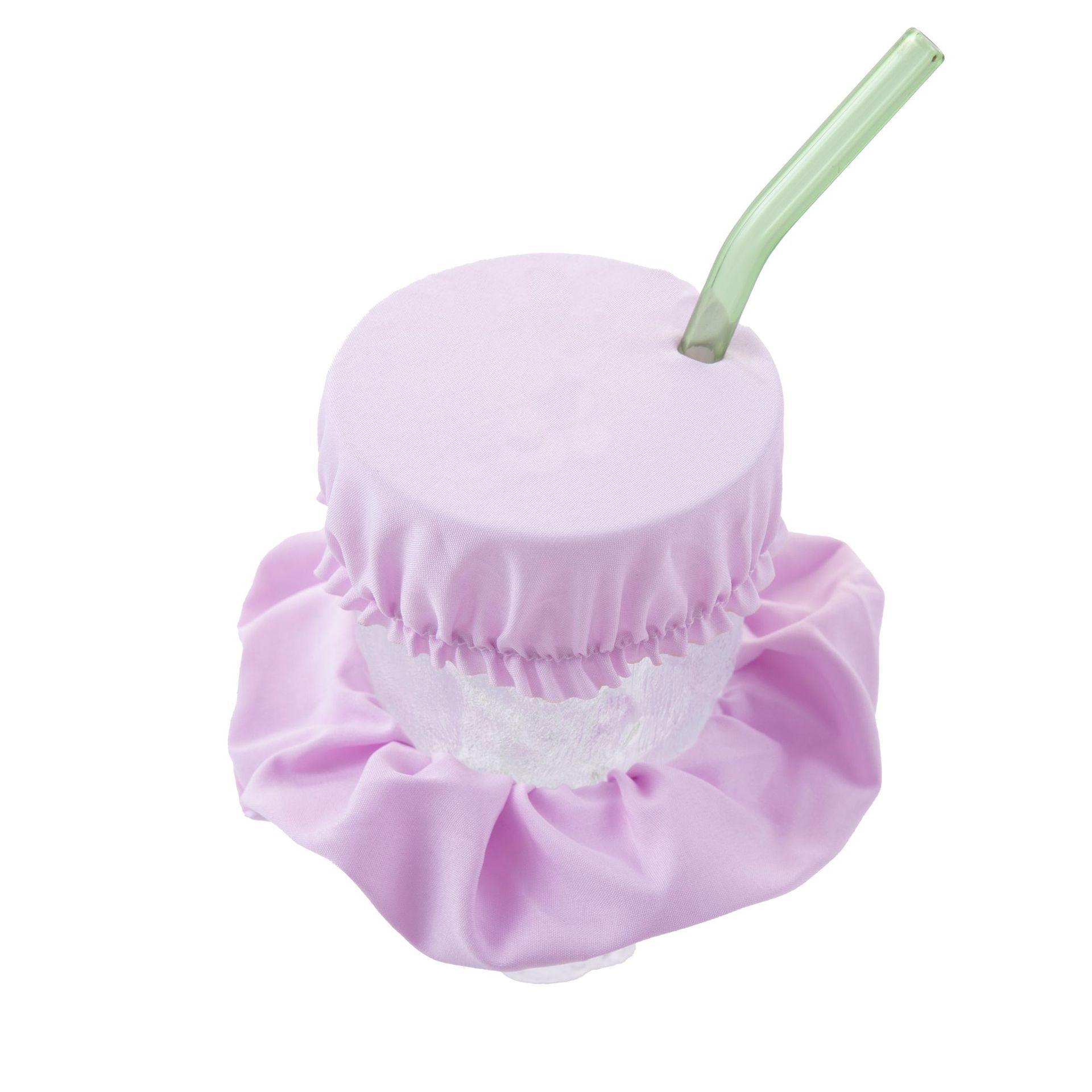 

Elastic Rubber Hair Tie with Protective Cup Cover Set Stretchable Hair Band for Secure Fit and Practical Use in Various Settings One Size